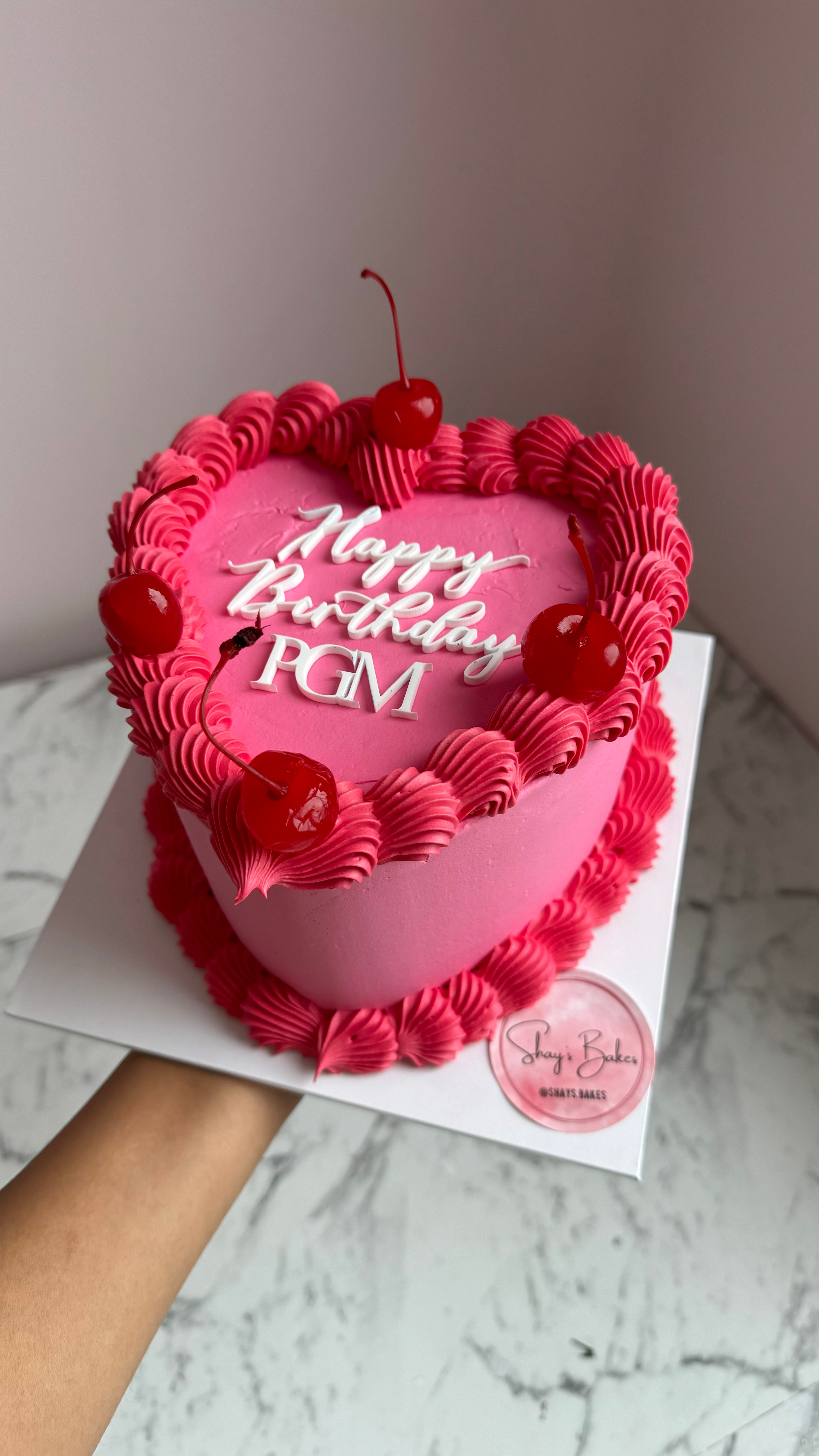 Vintage Heart Cake