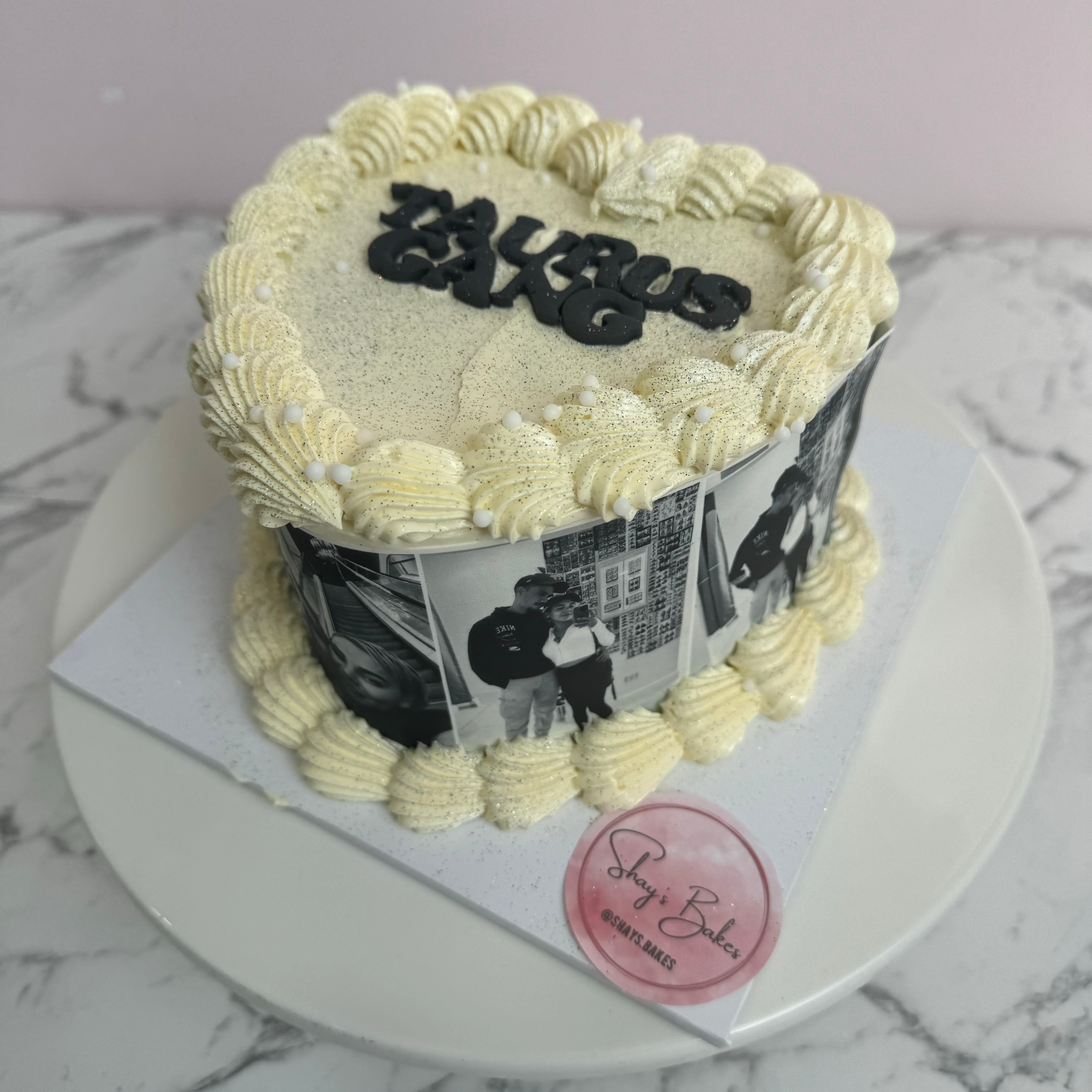 Round/Heart Cake Edible Image Reel Cake