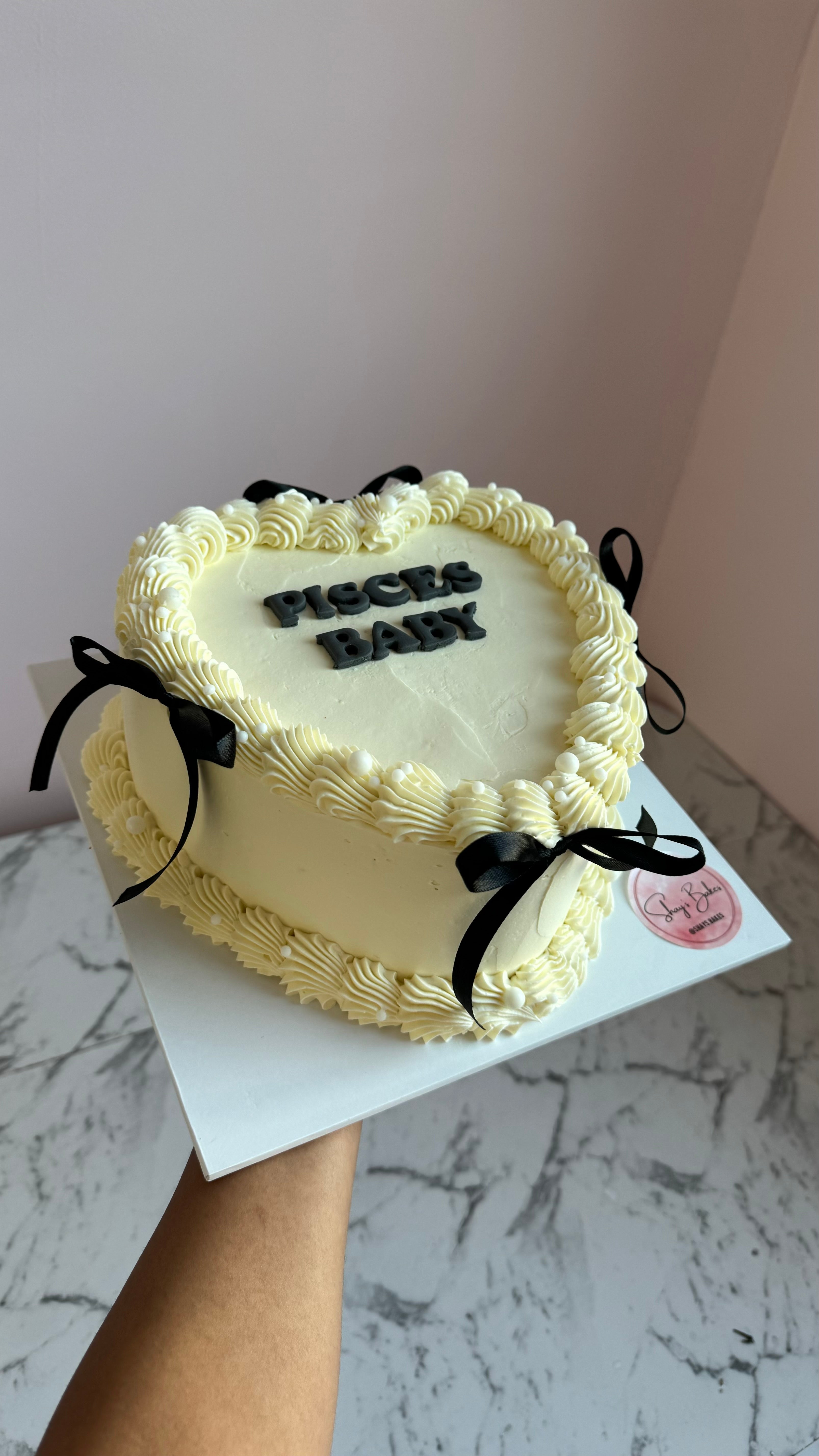 Vintage Heart Cake