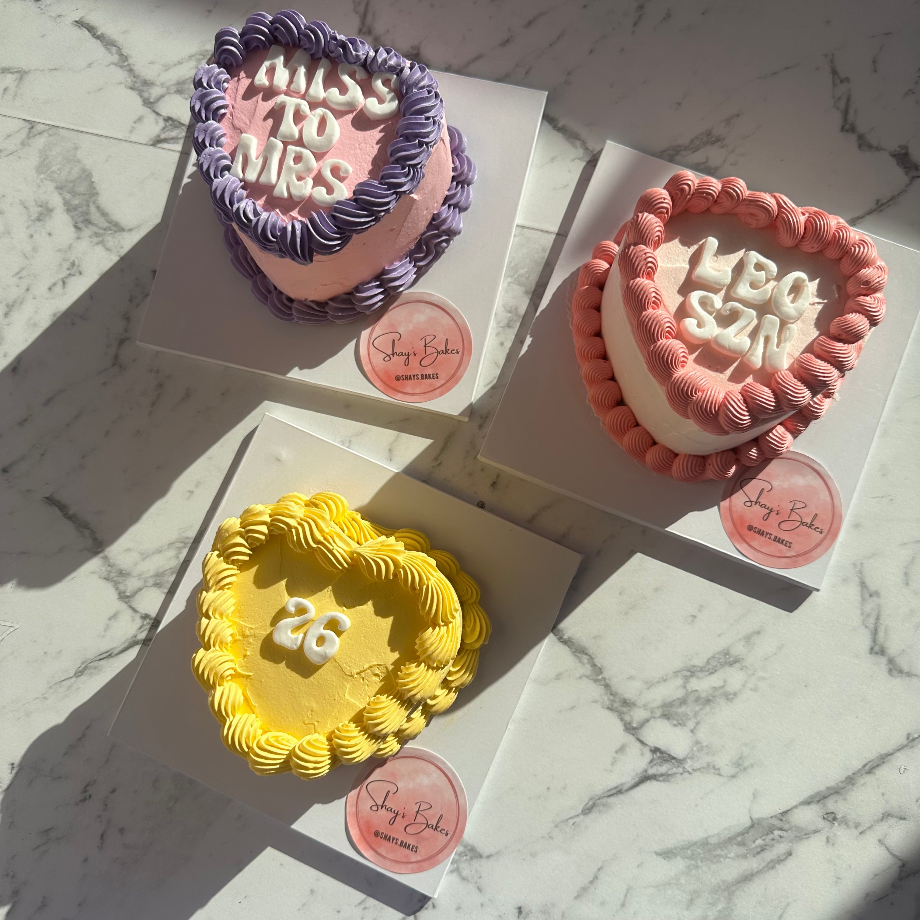 Vintage Heart Cake