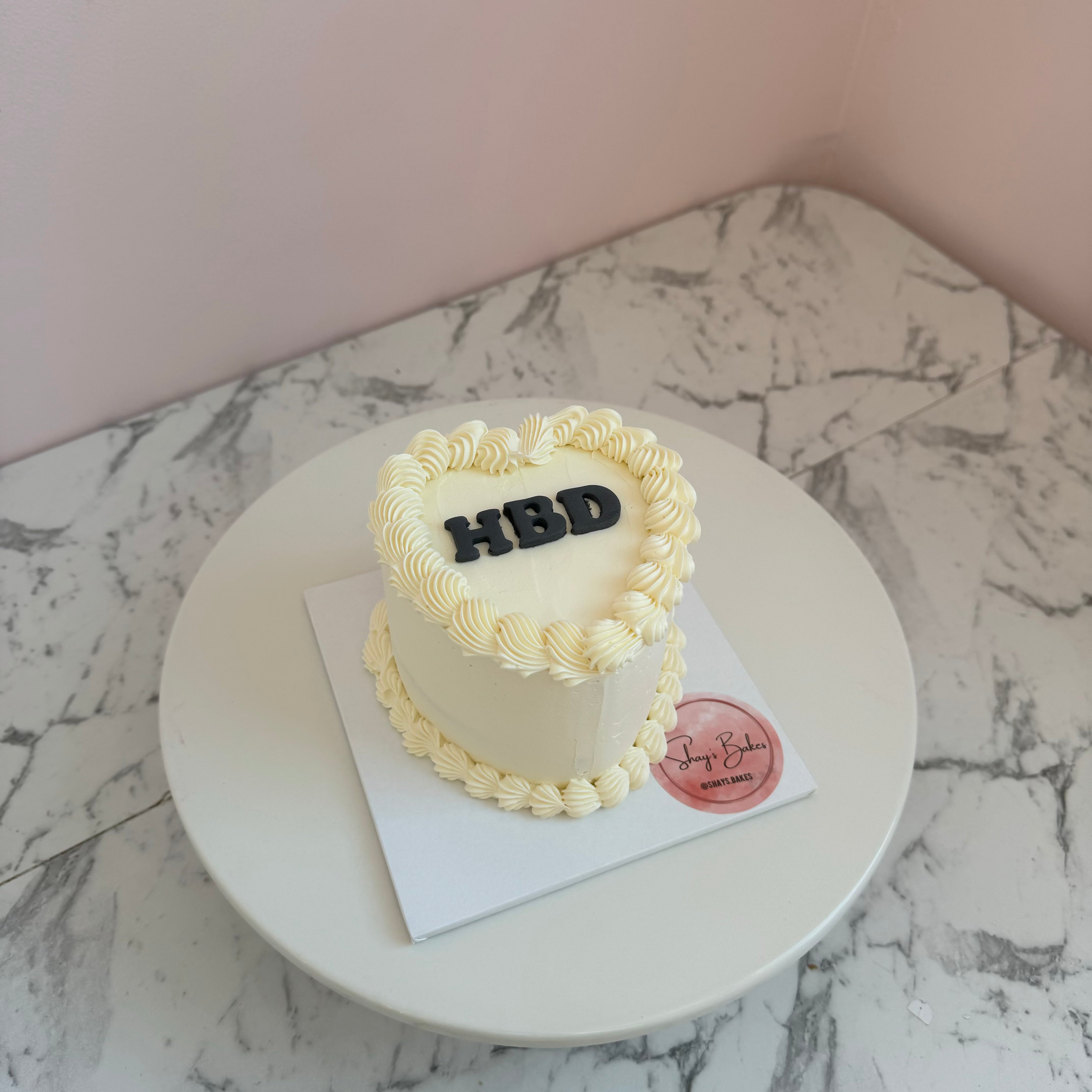 Vintage Heart Cake