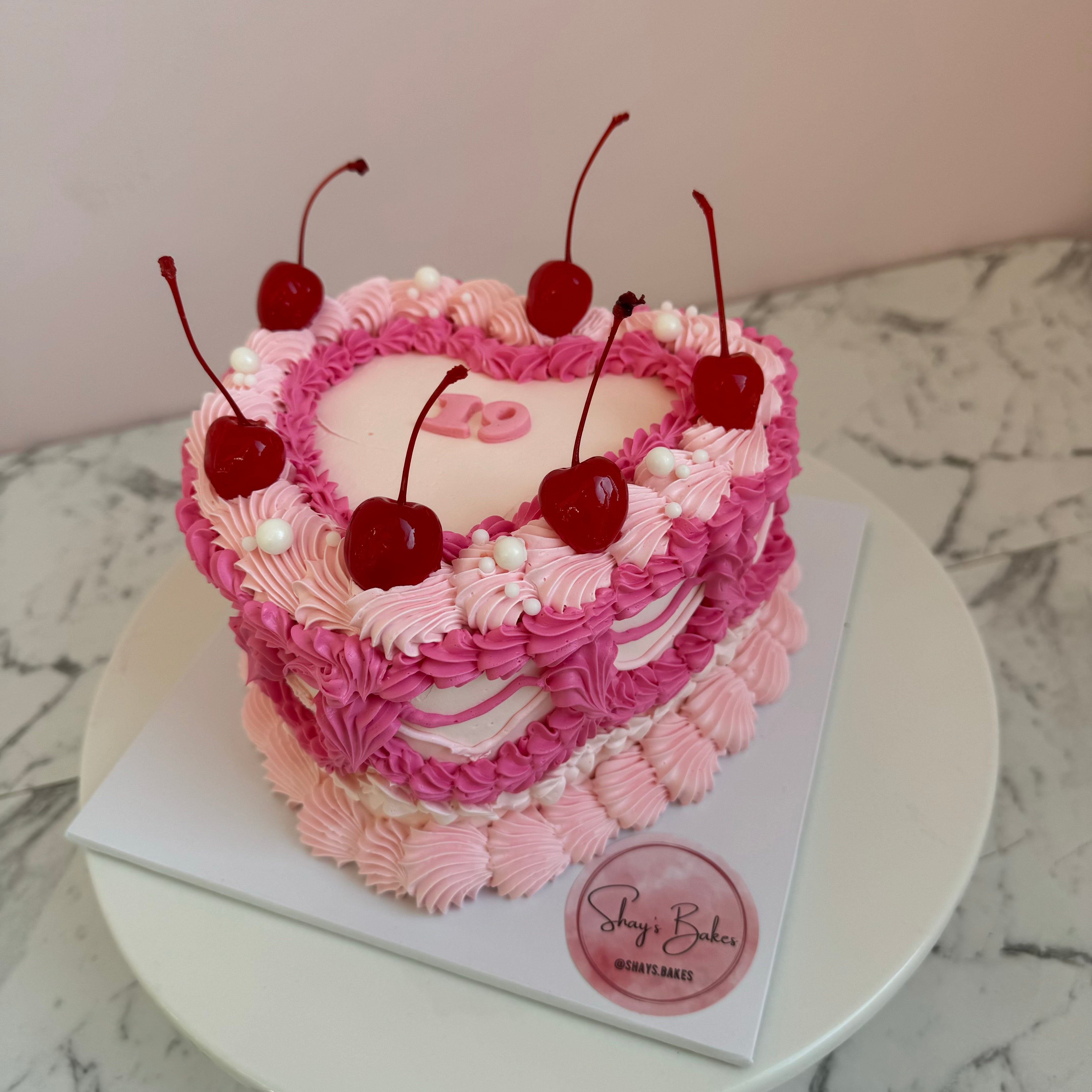 Vintage Heart Cake
