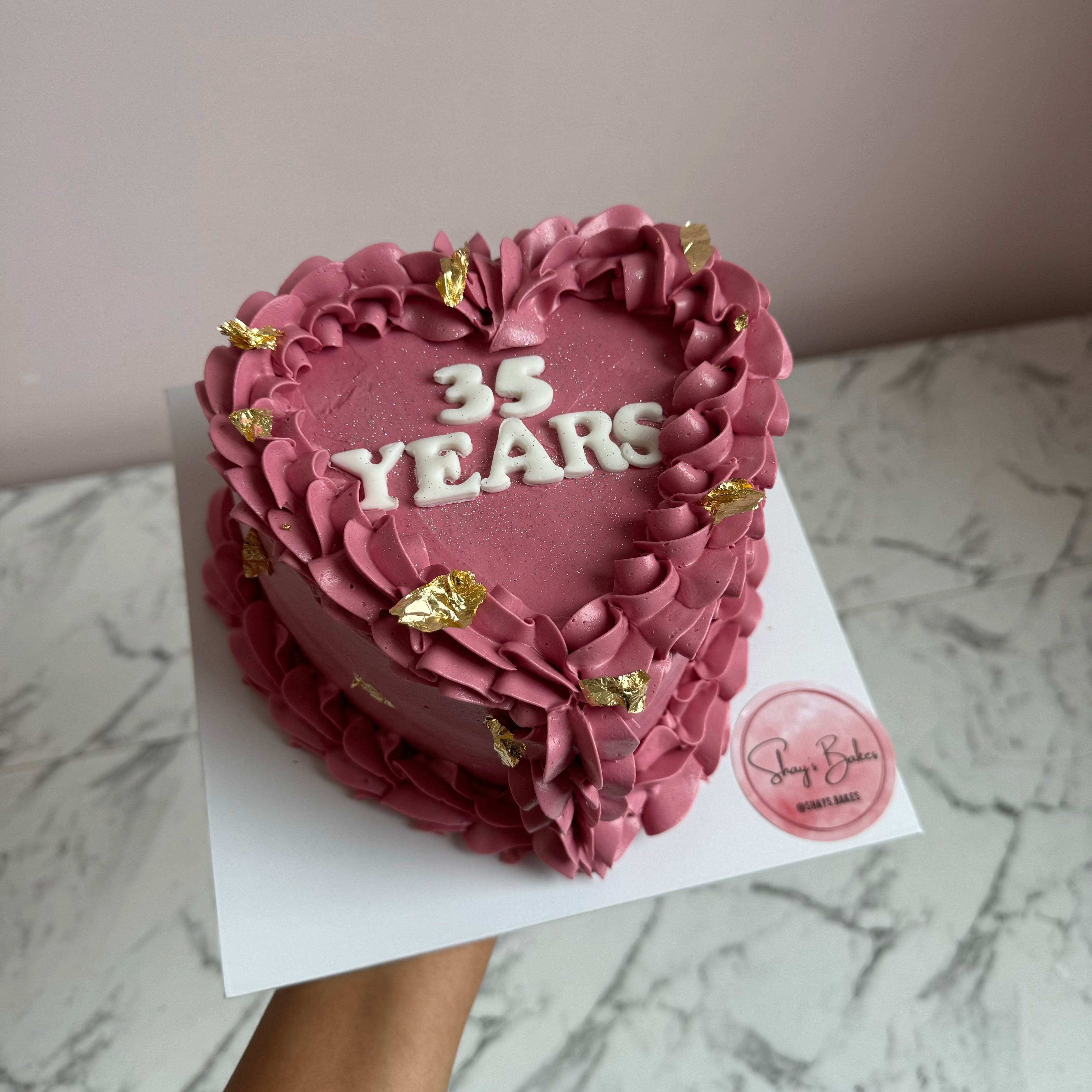 Retro Heart Cake