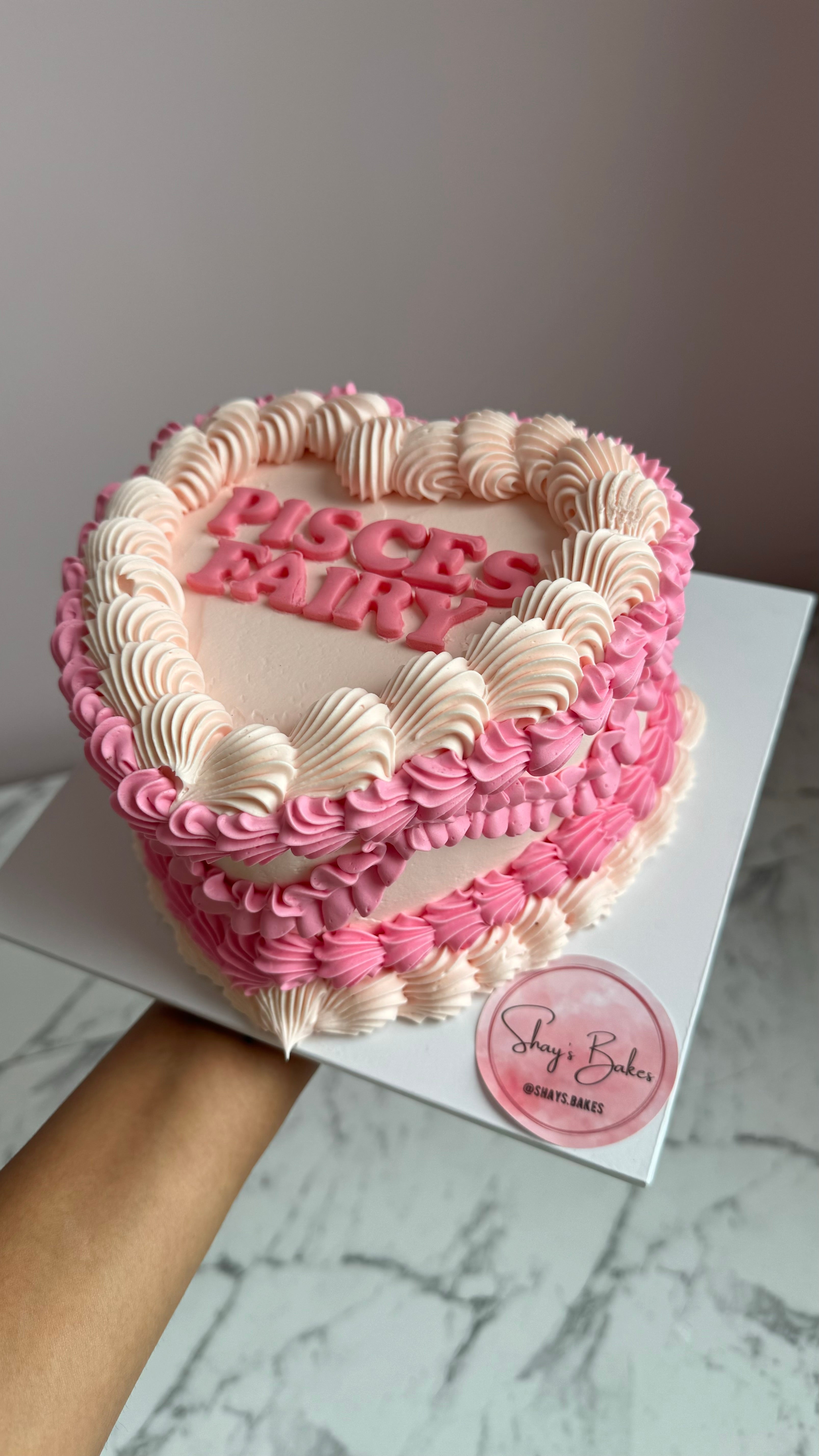 Vintage Heart Cake