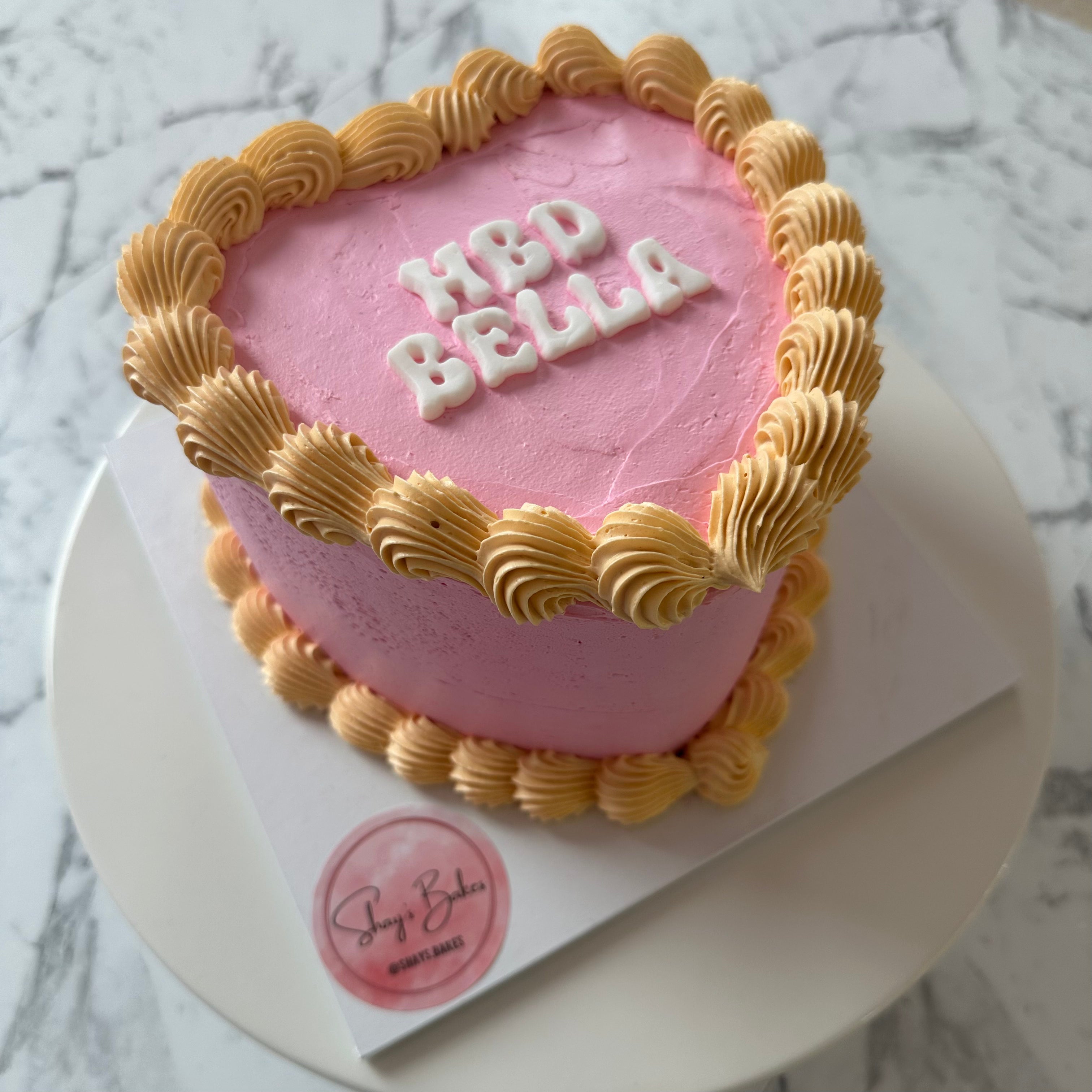 Vintage Heart Cake