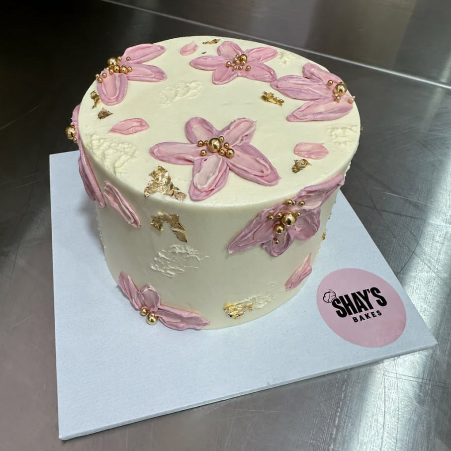 Palette Knife Floral Cake